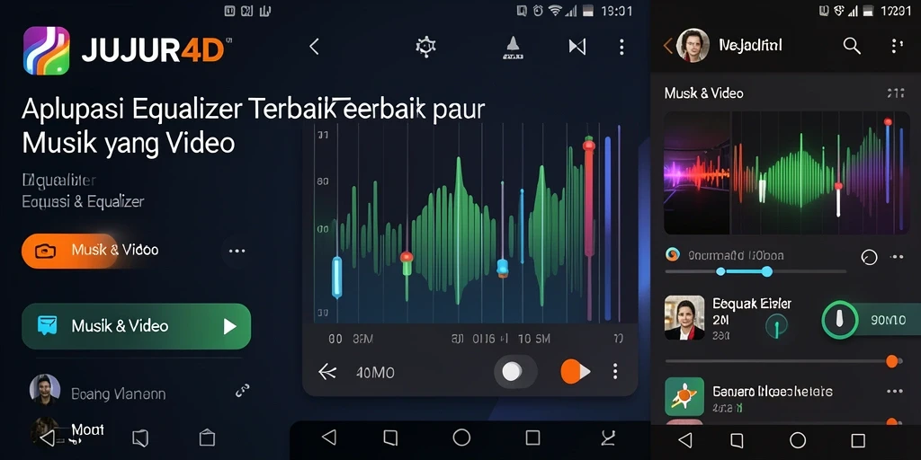 Tampilan antarmuka JUJUR4D yang modern dan intuitif untuk pengguna Equalizer.