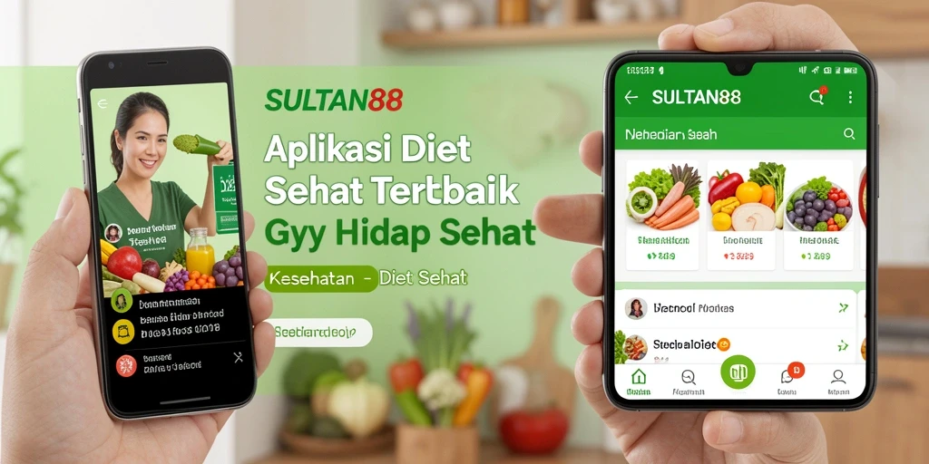 Tampilan antarmuka aplikasi SULTAN88 yang user-friendly untuk Diet Sehat.