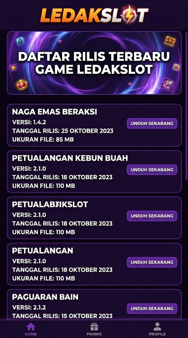 Riwayat Versi Aplikasi Ledakslot untuk Pengguna Android